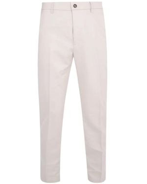 Peserico Elasticated-Waistband Tailored Trousers - White