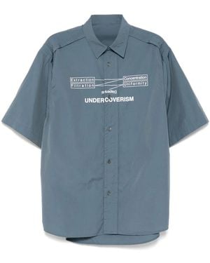 Undercover Graphic-Print Shirt - Blue