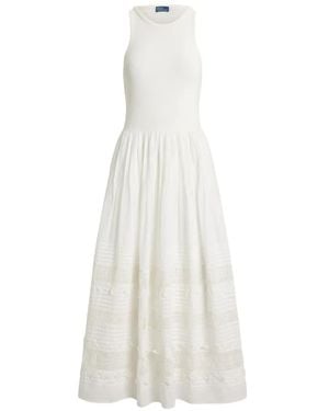 Polo Ralph Lauren Sleeveless Lace Dress - White