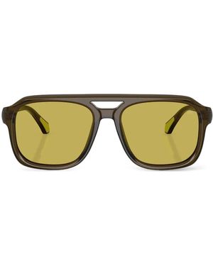 Moncler Vantos Square-Frame Sunglasses - Green