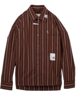 Maison Mihara Yasuhiro Camicia A Quadri - Marrone