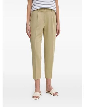 Sisley Pantalon À Design Plissé - Natural