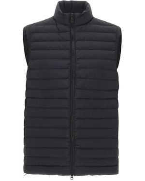 Peuterey キルティング スタンドカラートップ - ブラック