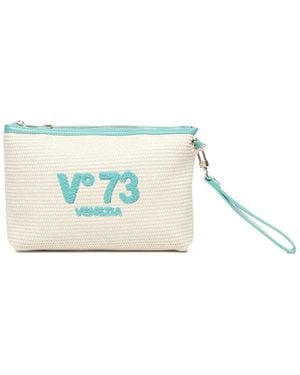 V73 Kosmetiktasche mit Logo - Weiß