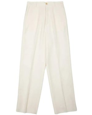 Laneus Button Trousers - White