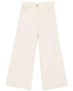 Aspesi Pantalones Anchos - Blanco