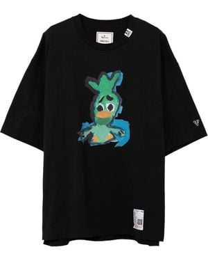 Maison Mihara Yasuhiro Leon T-Shirt Met Eendenprint - Zwart