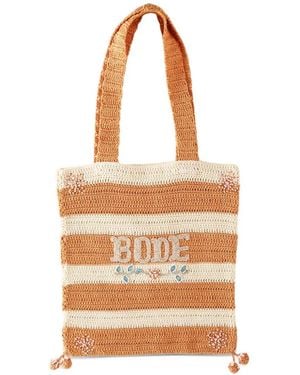Bode Bolso Shopper Sherbet De Ganchillo - Neutro