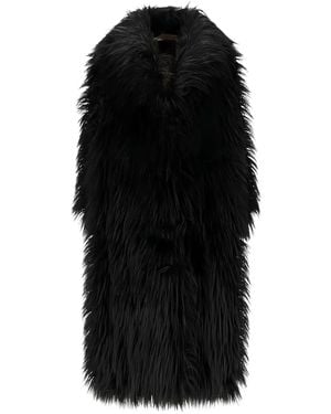 BB COUTURE Soho Textured Long-Sleeves Coat - Black