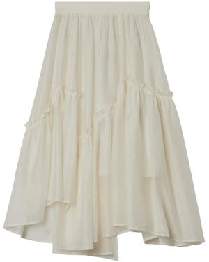B+ AB Ruffled-Detail Skirt - White