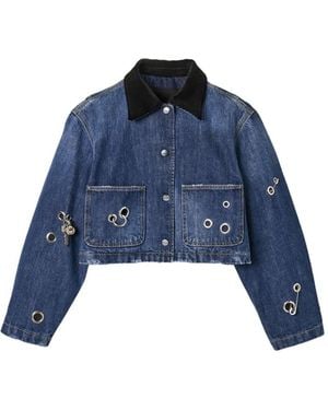 Marc Jacobs Grommet Utility Jacket - Blue