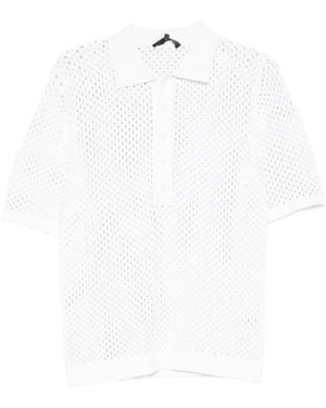 Tibi Polo De Ganchillo - Blanco
