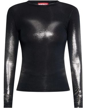 DIESEL Long Sleeve Tops - Black
