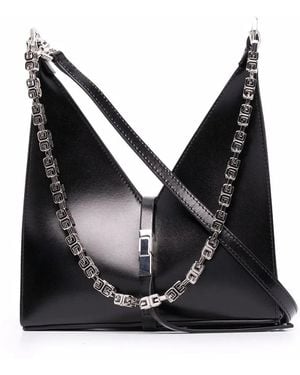 Givenchy Cut Out Mini Leather Crossbody Bag - Black
