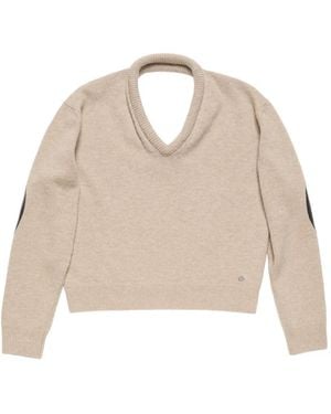 Acne Studios Pullover Mit Ellenbogen-Patch - Natur