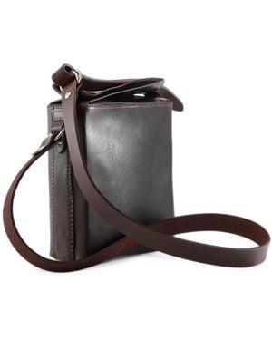 Guidi Box06 Umhängetasche Aus Leder - Schwarz