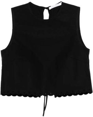Cecilie Bahnsen Deeba Top - Black