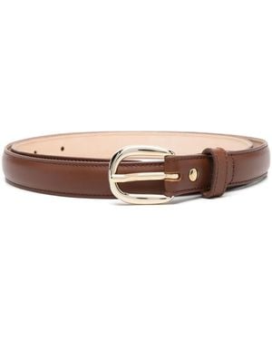 A.P.C. Riem Met Goudkleurige Gesp - Bruin