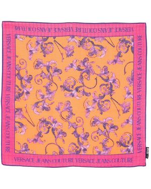 Versace Jeans Couture Foulard Con Stampa Barocco - Rosa