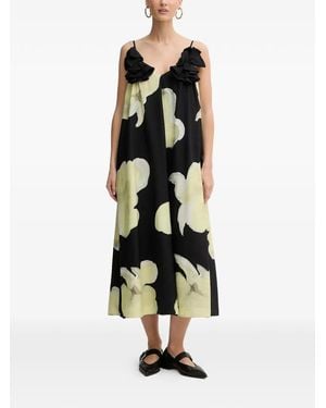 Stine Goya Ruffled Floral Dress - White
