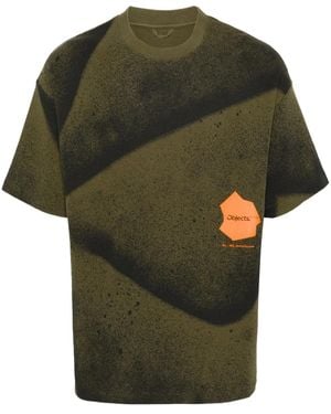 Objects IV Life Waffle Logo-Print Cotton T-Shirt - Green