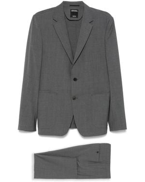 ZEGNA ウール スーツ - グレー