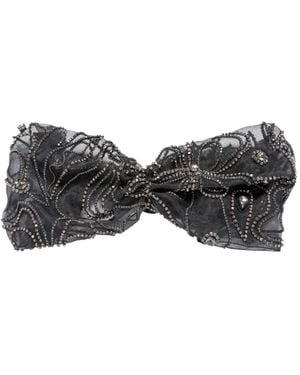 Jennifer Behr Noora Crystal-Embellished Headband - Black