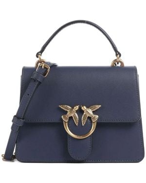 Pinko Mini Love One-Top Handle Tote Bag - Blue