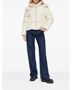 Versace Hooded Zip-Fastening Jacket - Blue