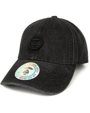 Aape By A Bathing Ape Logo-Patch Cap - Black