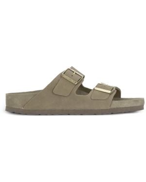 Birkenstock Arizona Buckle-Fastening Sandals - Brown