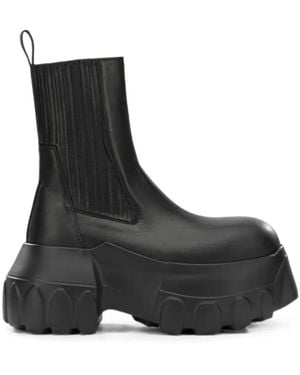 Rick Owens Platform Ankle Boots - Black