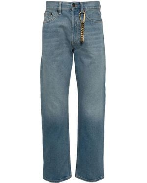 DARKPARK Jeans Dritti Con Vita Media Larry - Blu