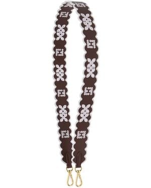 Fendi Strap You Embroidered Bag-Strap - White