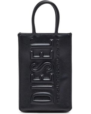 DIESEL Dsl 3d Faux-leather Shopper Bag - Black