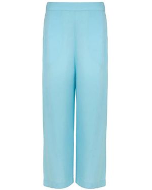 Lenny Niemeyer Elasticated-Waist Cropped Pants - Blue