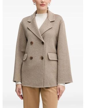 GAUDI Double-Breasted Coat - Natural