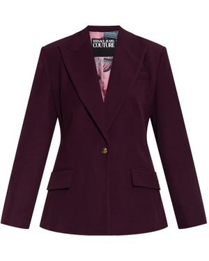 Versace Jeans Couture Blazer À Lien De Resserrage À La Taille - Violet