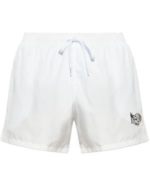 Moschino ロゴ スイムショーツ - ホワイト