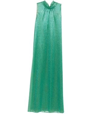 Talbot Runhof Ärmelloses Kleid Mit Stehkragen - Grün