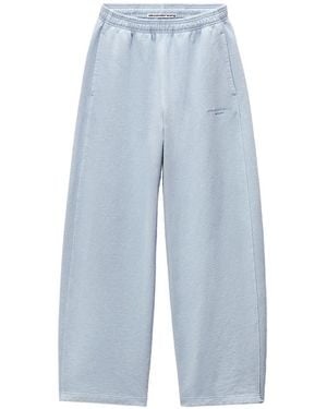 Alexander Wang Crystal-Embellished Track Trousers - Blue