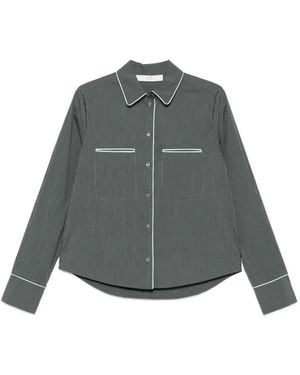 Tela Check Piped Jacket - Grey