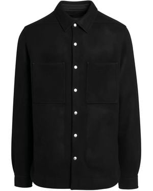 Rick Owens Button-Fastening Pocket Shirt Jacket - Black