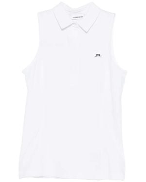 J.Lindeberg Sleeveless Polo Top - White