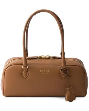 Prada Sac À Main Médium En Cuir - Brown