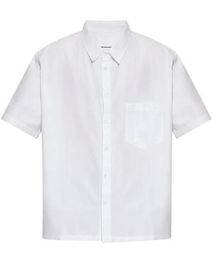 Isabel Marant Short Sleeve Cotton Shirt - White