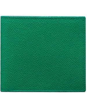 Thom Browne Pebble-Grain Bifold Wallet - Green