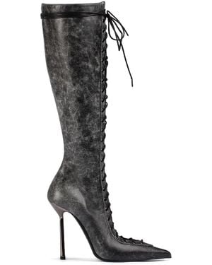 Le Silla Bottines Collette 120 Mm À Lacets - Black