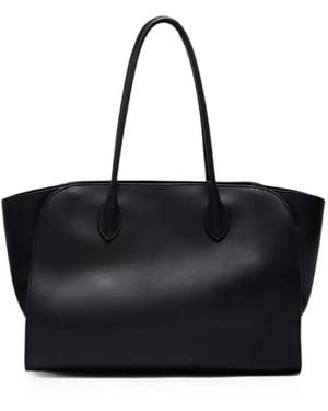 The Row 14 Marlo Leather Tote Bag - Black