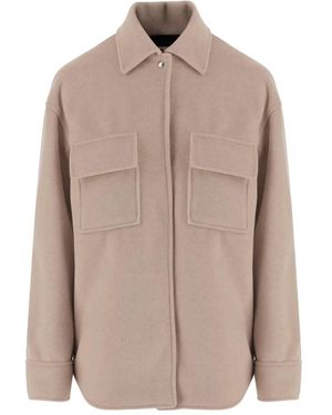 F.it Double-Pocket Single-Breasted Wool Coat - Natural